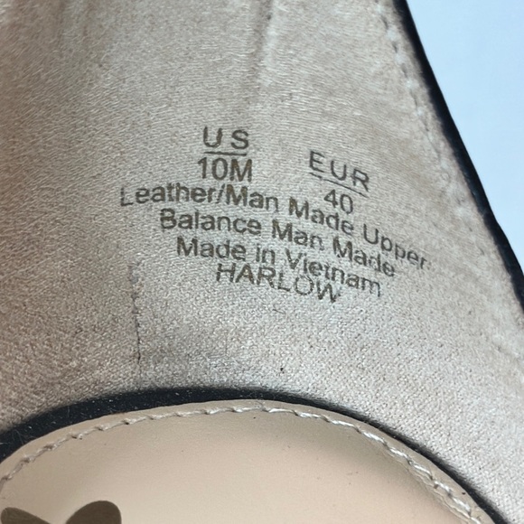 Sam Edelman Harlow Black Leather Ankle Strap Stiletto Heels Dressy Quiet Luxury - Picture 10 of 14